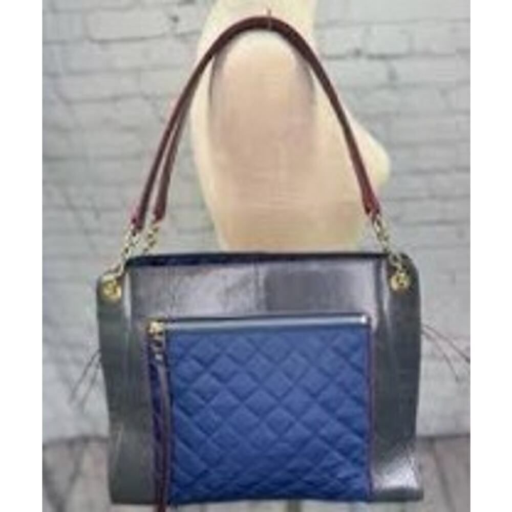 MZ Wallace Quilted Bag Leather Trim and Pouch